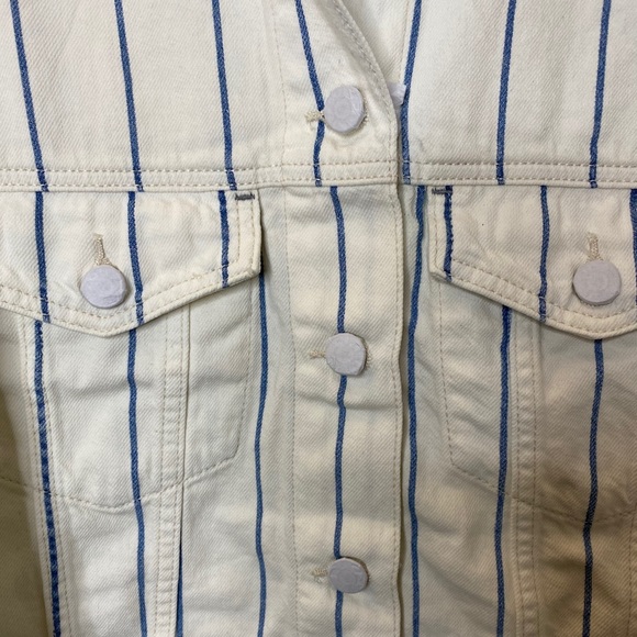 American Eagle Striped Denim Jacket - Picture 4 of 5